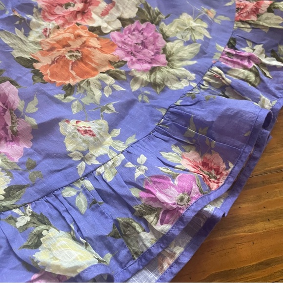 Zimmermann Girls Purple Floral Pattie Skirt with Ruffle Hem size 10 - Picture 10 of 13
